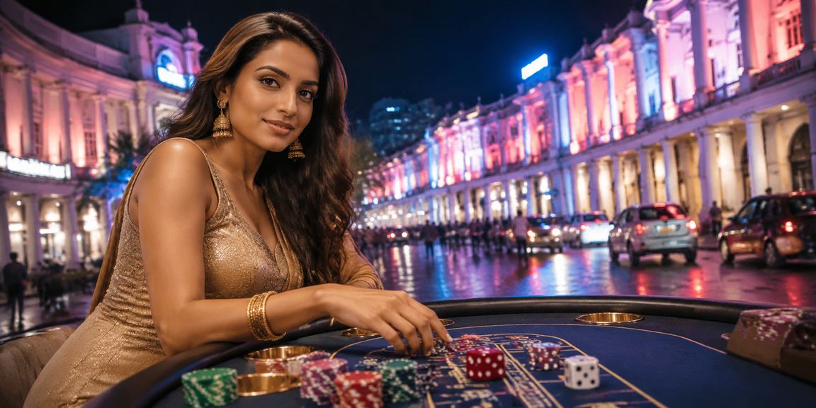 Live Casino Games in Delhi neon lights
